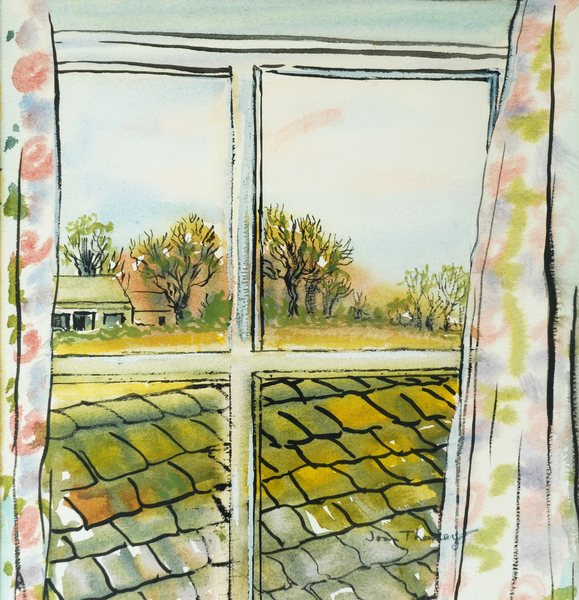 Through the Cottage Window Suffolk von Joan  Thewsey