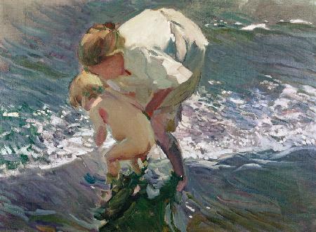 Bathing on the Beach 1908