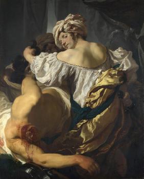 Judith im Zelt des Holofernes