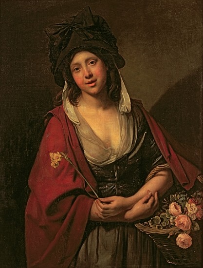 The Flower Girl von Johann Zoffany