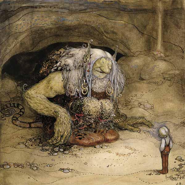 The Troll and the Boy (w/c on paper) 1903