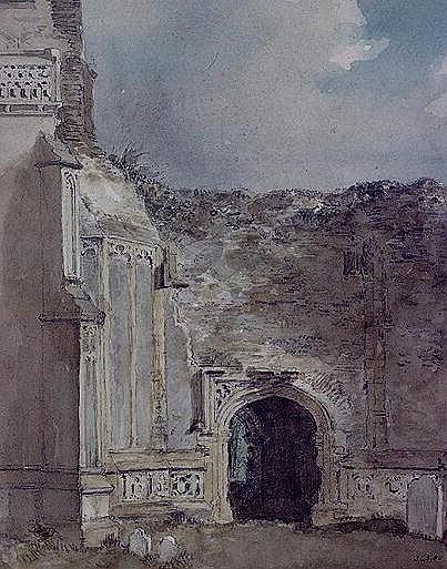 East Bergholt Church: North Archway of the Ruined Tower von John Constable
