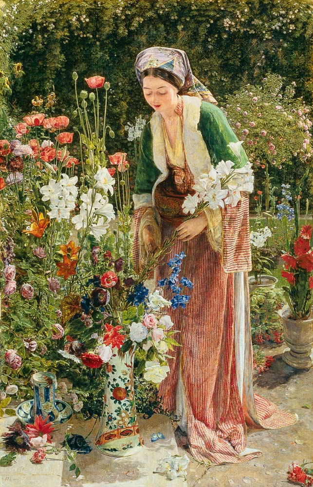 In the Bey's Garden von John Frederick Lewis