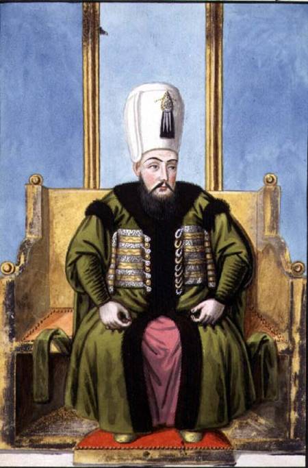 Ahmed I (1590-1617) Sultan 1603-17, from 'A Series of Portraits of the Emperors of Turkey' von John Young
