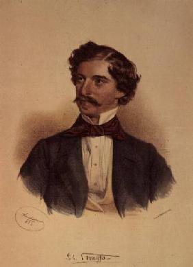 Johann Strauss the Elder (1804-49) (drawing with wash)