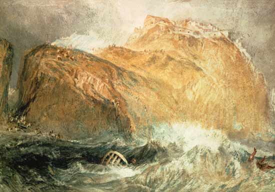 Das Tintagel Castle, Cornwall von William Turner