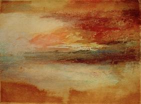 Sonnenuntergang an der Küste bei Margate 1840