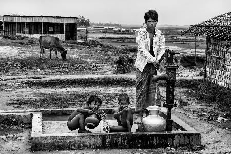 In einem Rohingya-Flüchtlingslager – Bangladesch