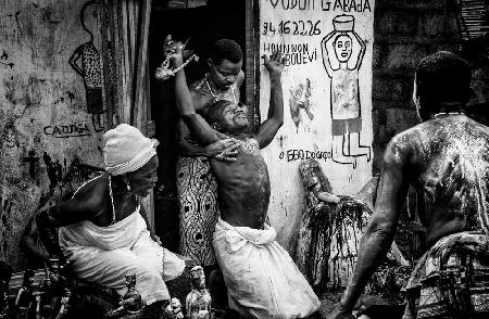 Voodoo-Session in Benin.