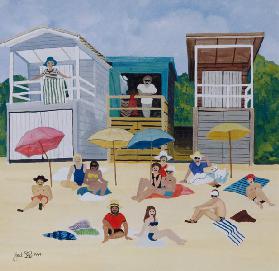 Beach Huts, 1991 (w/c)  1991