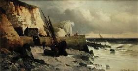 Fishing Off a Breakwater 1889