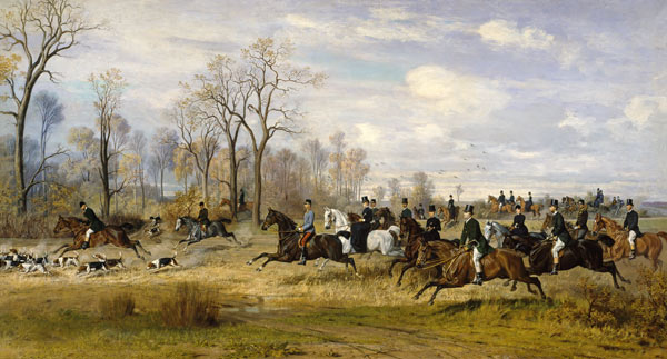 Franz Joseph auf der Jagd von Julius von Blaas