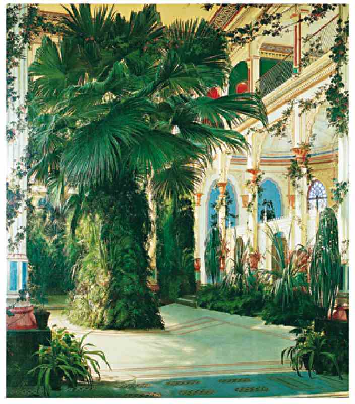 Bild:  Carl Eduard Ferdinand Blechen - Interior of a Palm House - (BLK-02)