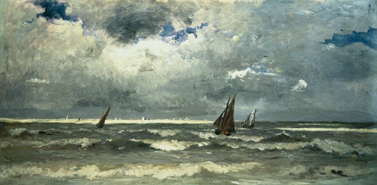 Seascape von Karl Pierre Daubigny