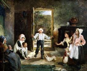 Children Playing Blind Man's Buff