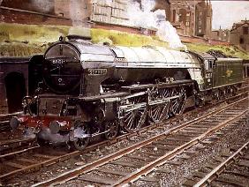 A1 Majesty, Osprey 60131 at Camden MPD, London (oil on canvas) 