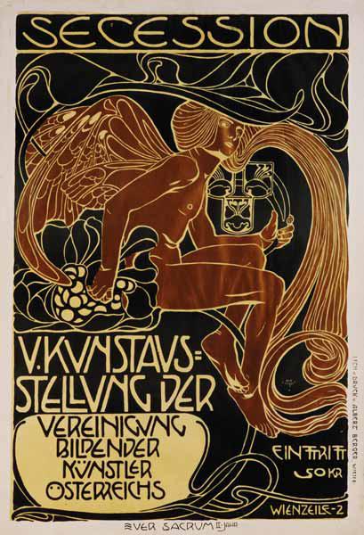 Plakat für die 5. Ausstellung der Wiener Sezession 1899