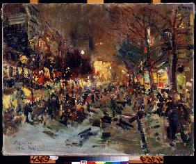 Boulevard in Paris 1912