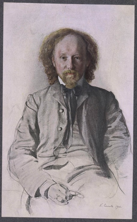 Porträt des Schriftstellers Wjatscheslaw Iwanow (1866-1949) von Konstantin Somow