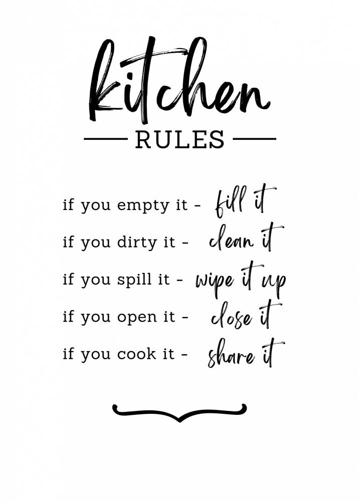 Küchenregeln von Kristina N.