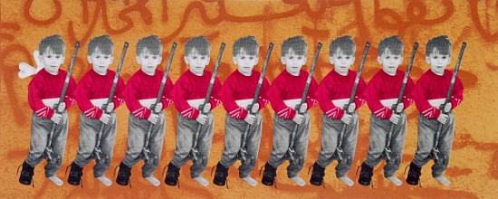 Children of War, children of peace, 1996 (silkscreen on canvas) (see also 279271)  von Laila  Shawa