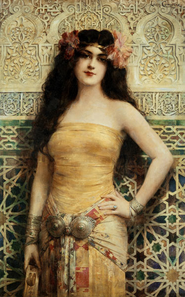 Frau in orientalischem Kostüm - Léon François Comerre