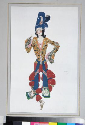 Kostümentwurf zum Ballett Scheherazade von N. Rimski-Korsakow 1910