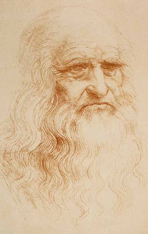 Selbstporträt von Leonardo da Vinci