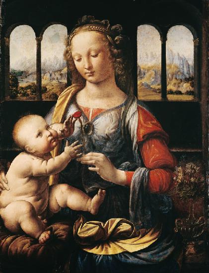 Madonna mit der Nelke um 1473-76