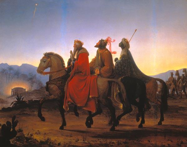 Die heiligen drei Könige bei ihrem Ritt nach Bethlehem. 1825