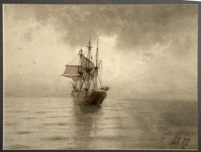 Segelschiff von Lew Felixowitsch Lagorio