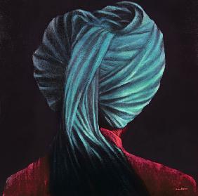 Green Turban (oil on canvas) 