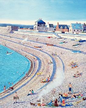 Barbecue on Chesil Beach