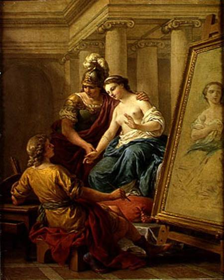 Apelles in Love with the Mistress of Alexander von Louis François Lagrenée