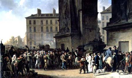 The Conscripts of 1807 Marching Past the Gate of Saint-Denis von Louis-Léopold Boilly