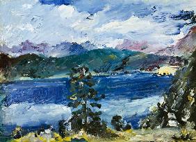 Walchensee mit Lärche 1921