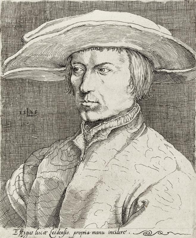 Selbstporträt von Lucas van Leyden