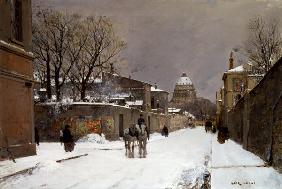 Winter Scene near Les Invalides, Paris 19th