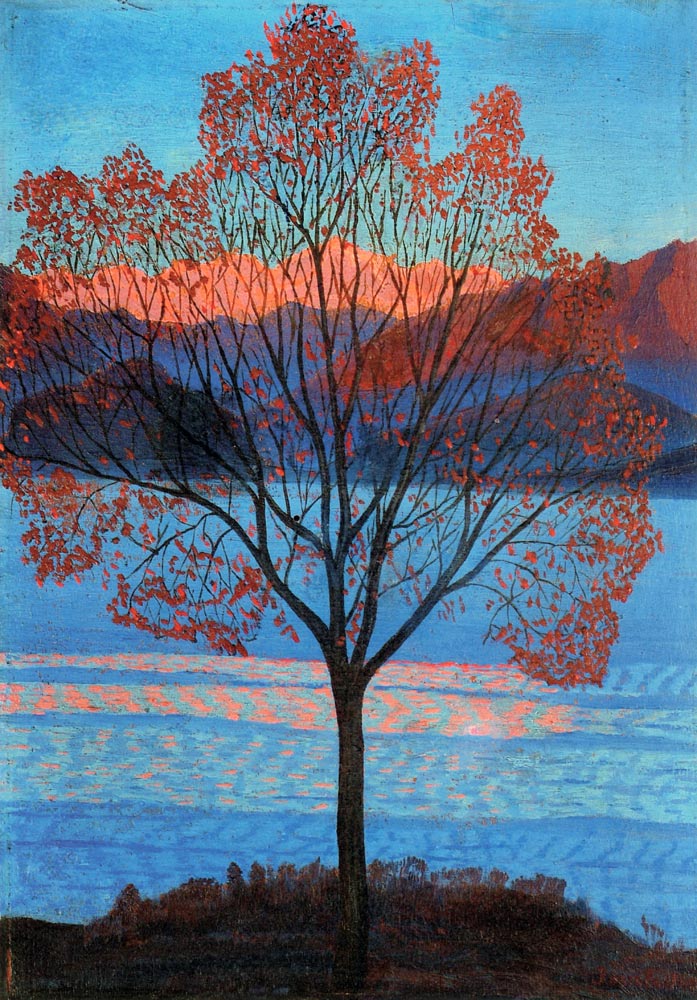 Landschaft bei den ersten Sonnenstrahlen von Luigi Russolo