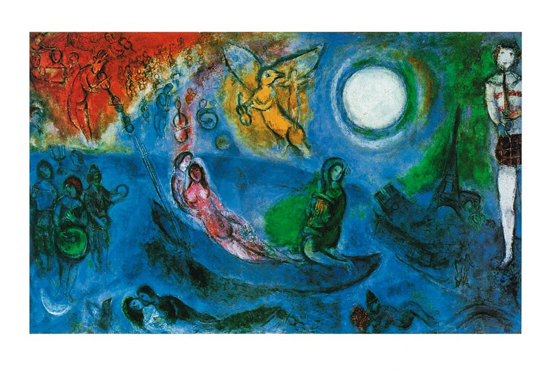 Il concerto, 1957 - (MCH-269) - Marc Chagall als Kunstdruck oder Gemälde.