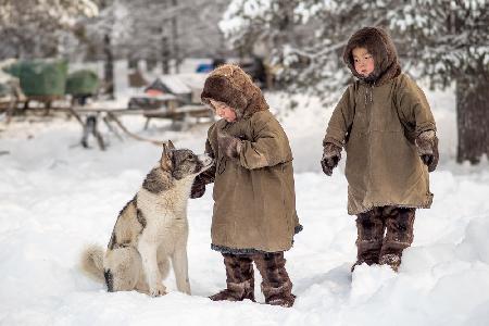 Anton,Stjopa und Hund