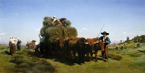 Haymaking, Auvergne 19th