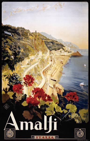 Amalfi Coast Travel Poster c.1910