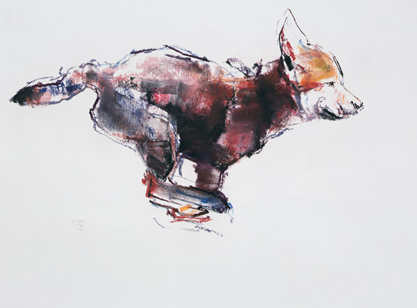 Running wolf pup von Mark  Adlington