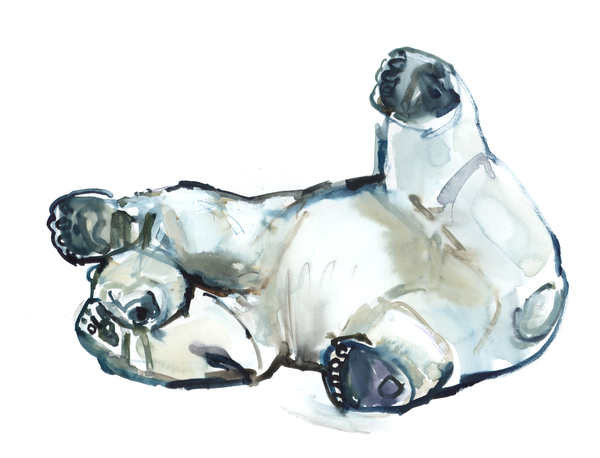 Snow Rub (Polar Bear) von Mark  Adlington
