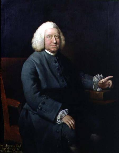 Portrait of Charles Jennens (1700-73), patron and friend of Handel von Mason Chamberlin