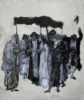 Jewish 'Huppa' (Wedding), 1876 (oil on canvas painted on cardboard) 1953