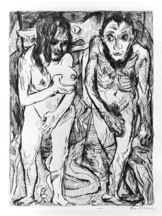 Adam und Eva von Max Beckmann