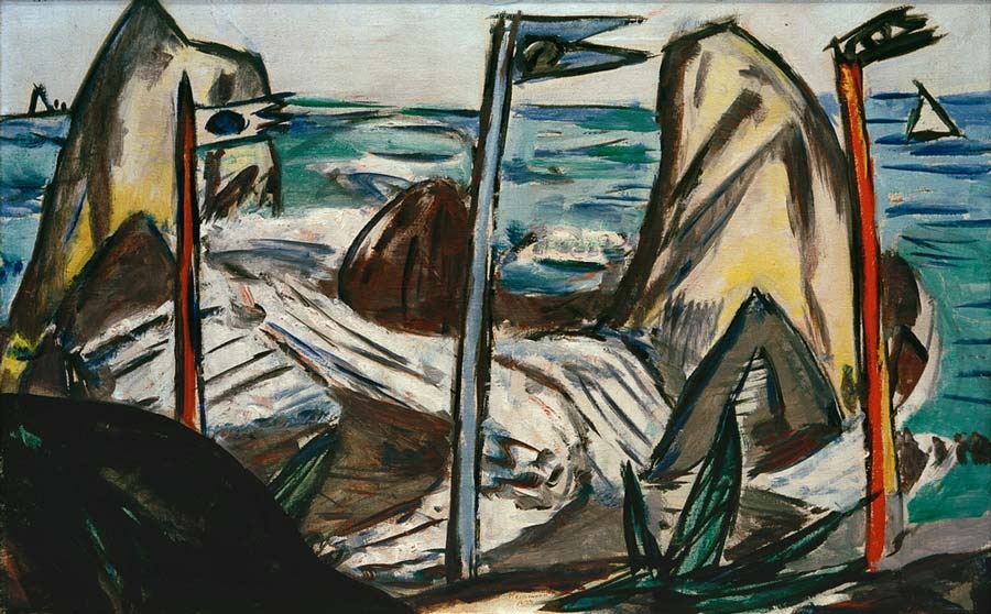 Felsen bei Bandol von Max Beckmann