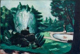 Springbrunnen in Baden-Baden 1936